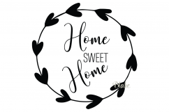 Home Sweet Home SVG Home cricut Home silhouette housewarming Product Image 1