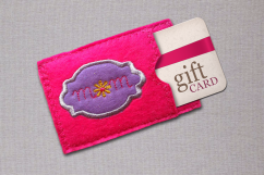 Mom ITH Gift Card Holder Applique Embroidery Design Product Image 2