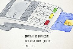 Watercolor Money Clipart Money Clip Art, Dollar Clipart Product Image 3