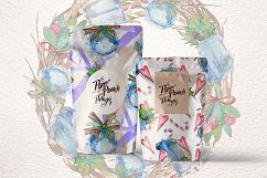 Winter holiday PNG watercolor set Product Image 6