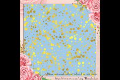 100 Seamless Gold Foil Confetti Digital Papers, Gold Party Product Image 2
