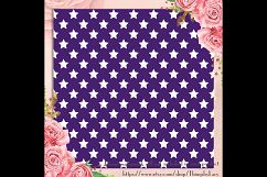 100 Seamless White Star Pattern Digital Papers 12 x 12 inch Product Image 2