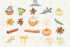 Watercolor Pumpkin Spice Latte design Product Image 4