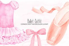 Watercolor Ballet Shoes, Ballet Dress, Tutu Illustration Product Image 6
