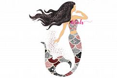 Glitter Mermaids Clipart Product Image 7