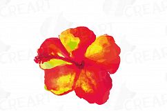 Tropical Paradise watercolor clip art pack, watercolor tropical leafs and flowers. Watercolor Toucan, PNG, jpg, svg, vector files included Product Image 7