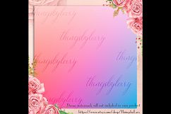16 Rainbow Gradient Texture Digital Papers, Fairy Tale Paper Product Image 3