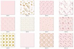 Pink and Gold Foil Seamless Patterns Product Image 2