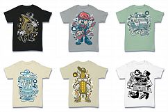  Cartoon Vector #2 Tshirt Design Bundle Product Image 8