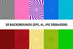 50 Spiral Backgrounds AI, EPS, JPG 5000x5000 Product Image 1