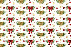 Red and Gold Christmas Digital Paper Pack / Backgrounds / Scrapbooking / Patterns / Printables / Card Making Product Image 5