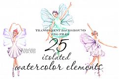Ballet watercolor clip art Product Image 4