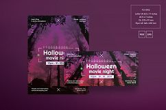 Halloween Movie Night Design Templates Bundle Product Image 2