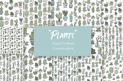 Plants Vector clipart &amp; patterns Vector greens and leaves Product Image 2