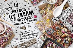 Ice Cream Seamless Patterns Pack Product Image 1