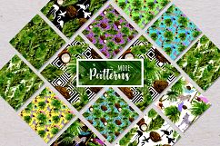 Palm tree PNG watercolor set Product Image 8