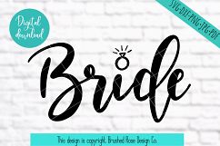 wedding svg , bride to be, bride svg, bride ring clipart Product Image 2