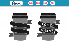 Coffee Cup svg, Coffee svg, Cafe svg, Coffee Graphics Product Image 1