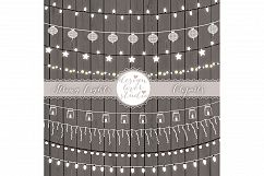 Vector lights clipart, String Lights Clipart Product Image 2