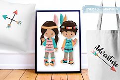 Tribal kids graphics and illustrations Product Image 4