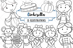 Cinderella Fairy Tale Digital Stamp Collection Product Image 1