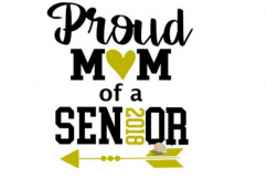 Proud mom of a 2019 Senior svg cut file mom of a graduate Product Image 2