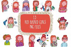 Girl Characters Clipart Product Image 3