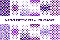 24 Purple Dot Patterns AI, EPS, JPG 5000x5000 Product Image 1