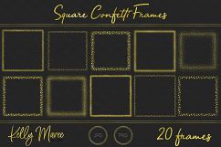 Gold Square Confetti Frames Product Image 3