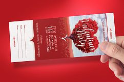 Tree Heart Valentines Party Ticket Template Product Image 9