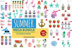 Summer Bundle svg, svg bundle, Summer svg, Files for Silhouette Cameo or Cricut, Commercial &amp; Personal Use. Product Image 1