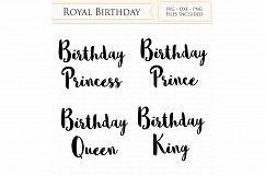 Birthday Princess SVG Cutting Files and Clipart Product Image 1