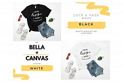 Mockup TShirt Bundle Bella Canvas 3001 T-Shirt Flat Lay Product Image 2