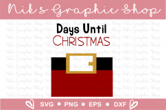 Countdown Svg, Christmas Svg, Santa Svg Product Image 2