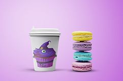 Cute Halloween monster sweets clipart set with wreath Product Image 5