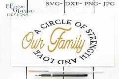 Our Family A Circle Of Strength And Love Cut File Product Image 2