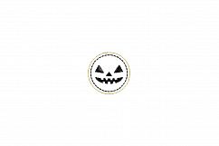 Scary Face ITH Halloween Feltie Embroidery Design Product Image 3