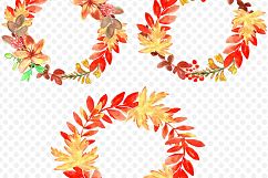 Watercolor Autumn Wreaths. Watercolor Set. Product Image 2