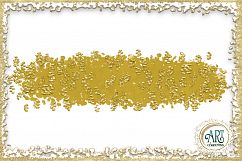 Ochre Amber Brush Strokes Clipart Autumn Golden Glitter  24 PNG - transparent background images Product Image 22