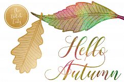 Autumn &amp; Fall Leaves Clipart Set Product Image 2