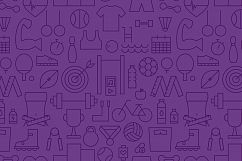Sport Fitness Line Seamless Patterns Product Image 2