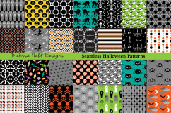 Seamless Halloween Patterns Product Image 1