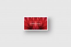 Business card template with abstract red background Product Image 4
