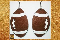 Football Svg, Football Earrings Svg, Football Svg Files, cut Product Image 2