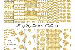 36 gold patterns and textures Product Image 5