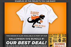RAWR Means Trick or Treat Svg File - 4026 Product Image 2