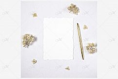Paper and Hortensia Mock-up, PSD+JPG Product Image 4