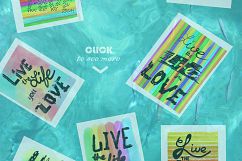  Lettering LIVE the LIFE you LOVE. Hand drawn Product Image 2