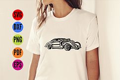  HotRod Classic Car  SVG Cutting File  Product Image 2