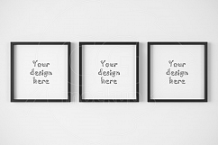 Kit x3 basic square frames mockup Product Image 1